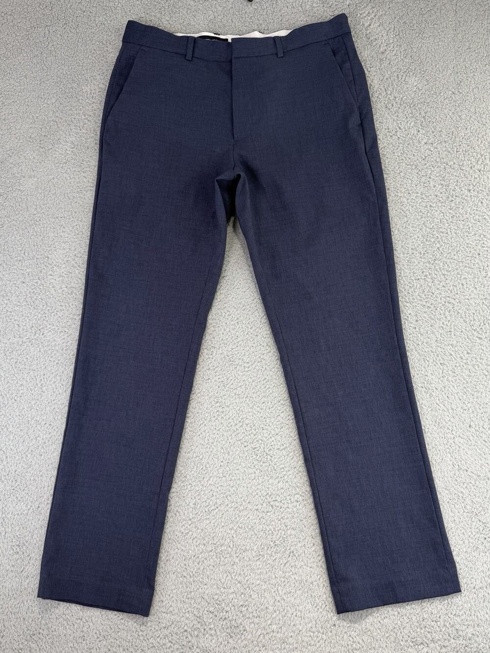 Bluffworks Presidio Pants Men's 33x30.5 Gray Regular Fit Dress Business